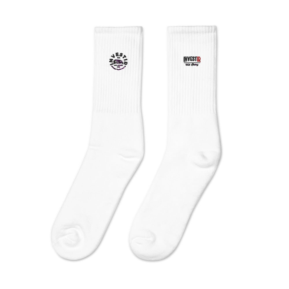 High- Sewing Embroidered socks