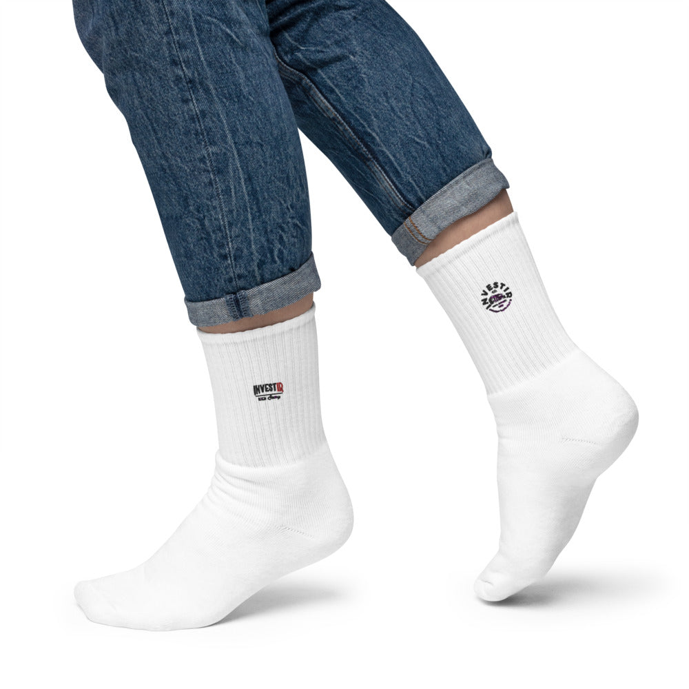 High- Sewing Embroidered socks