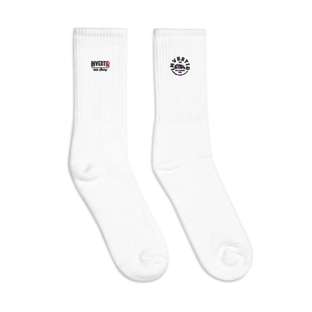 High- Sewing Embroidered socks