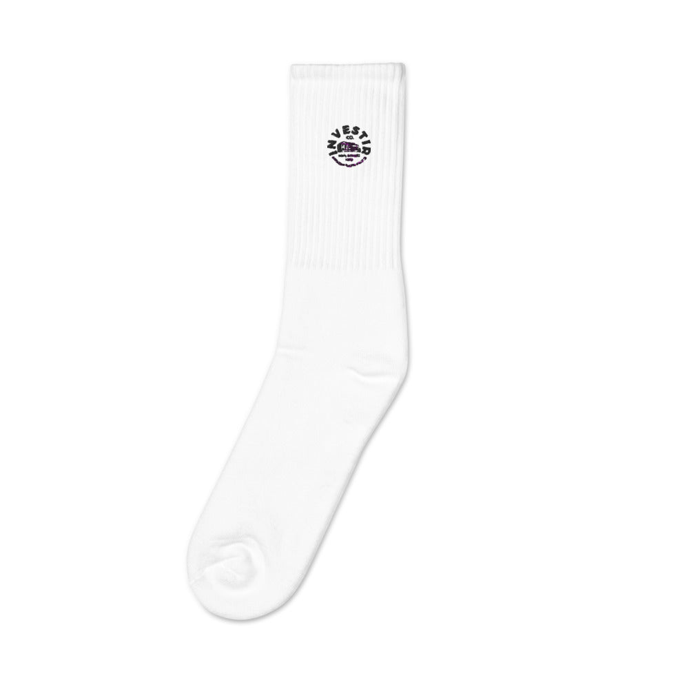 High- Sewing Embroidered socks