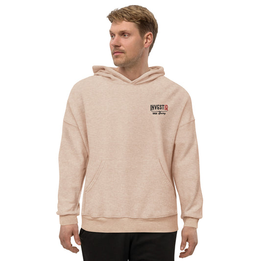 “High-Sewing” Sueded Fleece Embroidered Hoodie